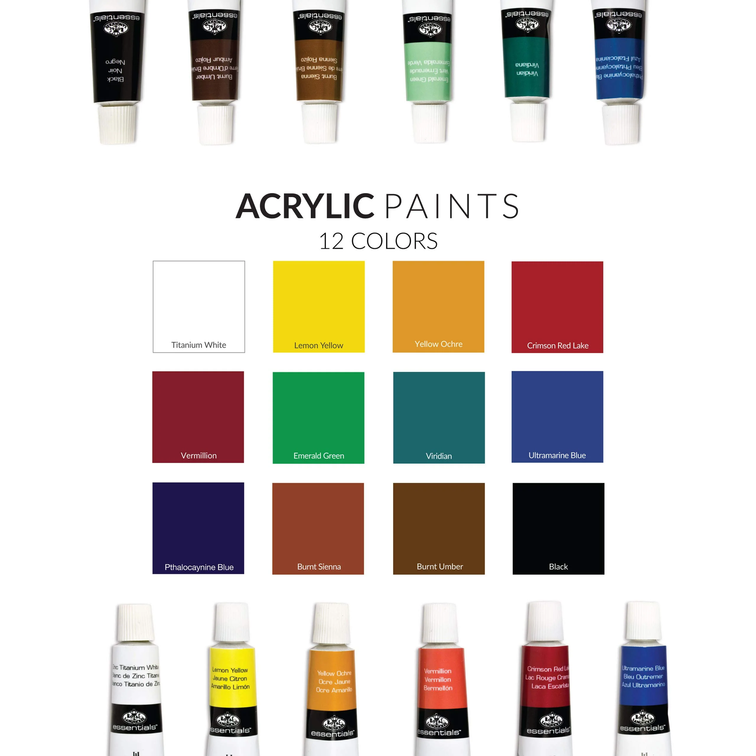 Royal & Langnickel Essentials 21 Piece Acrylic Painting Box Set - Image 4