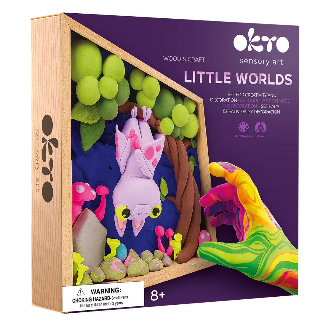 Sensory Art, Little Worlds Wood And Craft Set For Decoration And Creativity