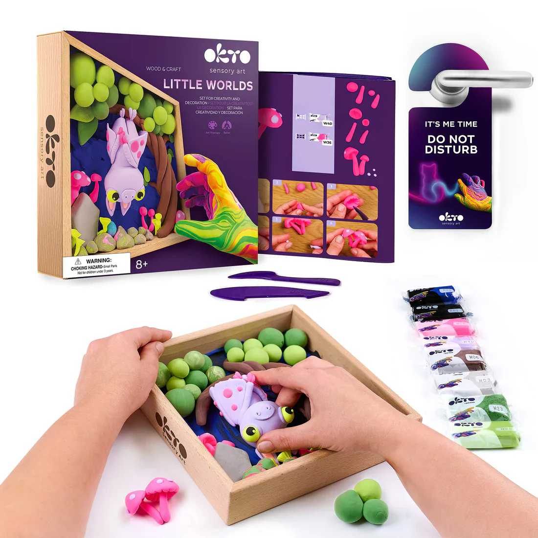 Sensory Art, Little Worlds Wood And Craft Set For Decoration And Creativity - Image 2