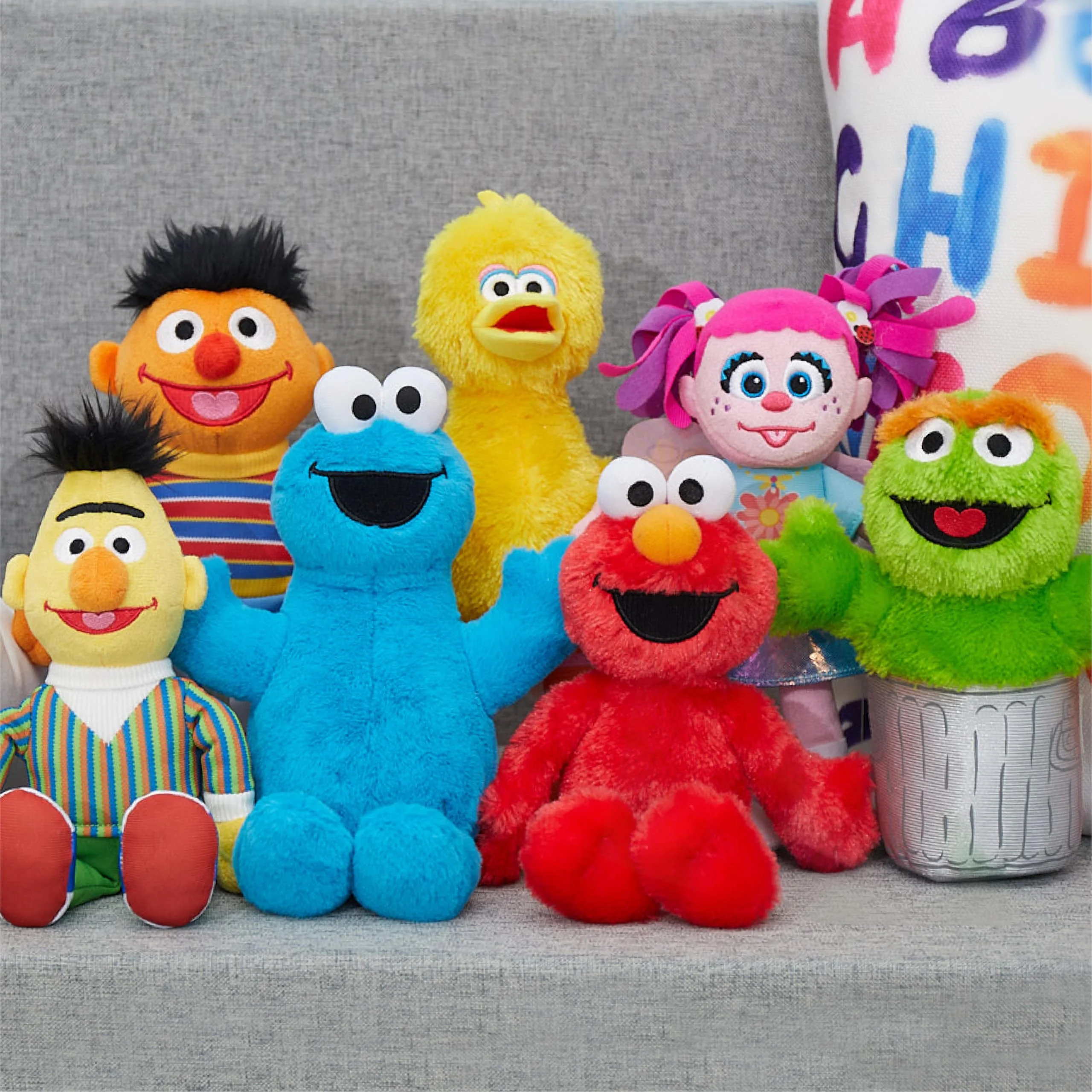 Sesame Street Friends 8-inch Abby Cadabby Sustainable Plush Stuffed Toy, Kids Toys for Ages 18 Month by Just Play - Image 2