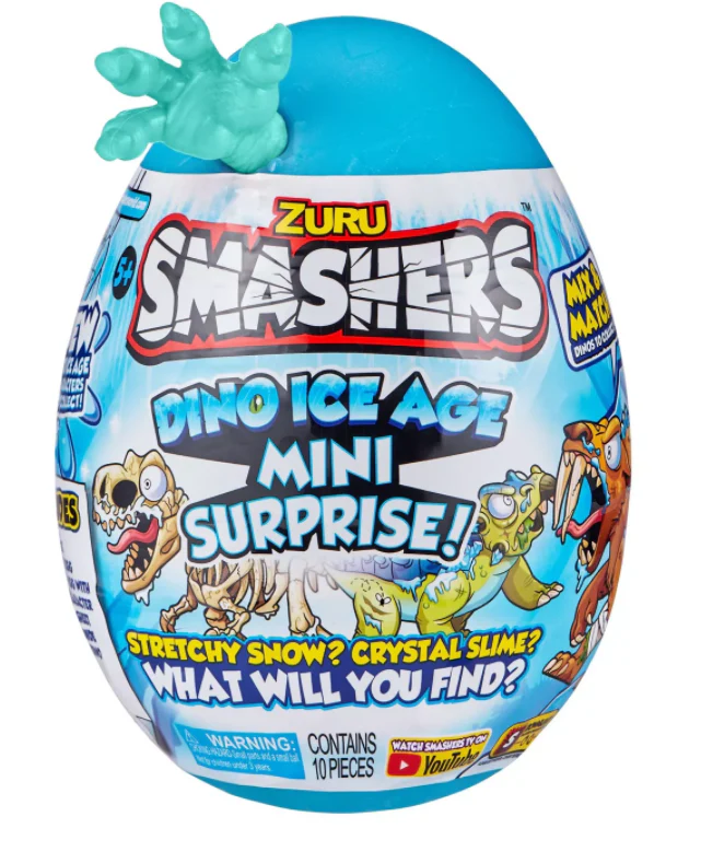 Smashers Dino Ice Age Mini Surprise Egg by ZURU (COLOR MAY VARY) - Image 10