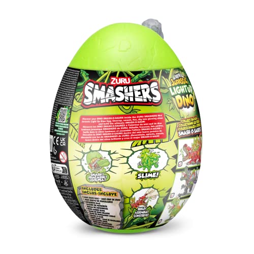 Smashers Mini Jurassic Light Up Dino Egg by ZURU Collectible Egg (Style May Vary) - Image 3