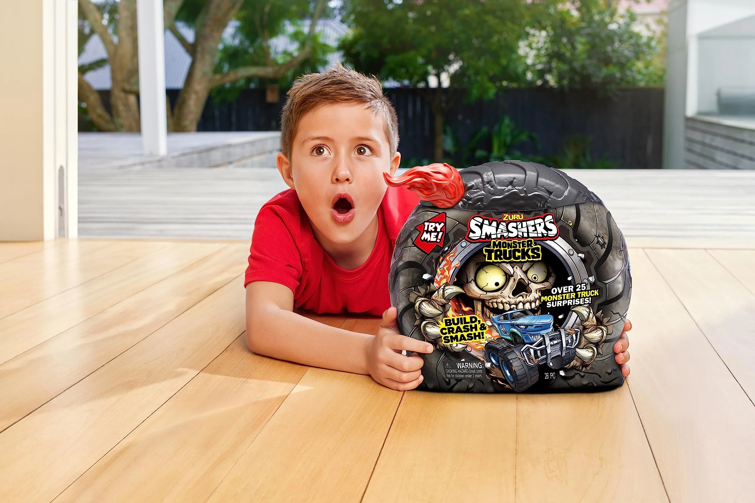 Smashers Monster Truck Surprise (Skull Truck) by ZURU with 25 Surprises Collectible Monster Truck Surprise Smash Slime Sand Compounds Discovery - Image 2