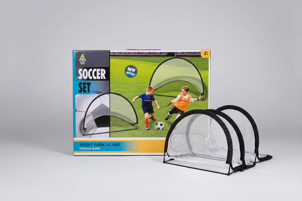 Soccer Set Sport Park Island, Portable Training Toy For Children