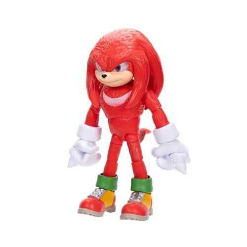Sonic 3 Movie Action Figures 5-Inch Knuckles Collector Toy Figure, Highly Articulated for Boys Girls - Officially Licensed Sonic The Hedgehog 3 Movie Product - Image 8