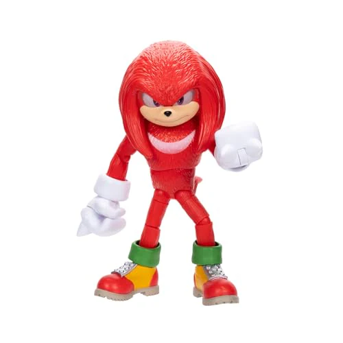Sonic 3 Movie Action Figures 5-Inch Knuckles Collector Toy Figure, Highly Articulated for Boys Girls - Officially Licensed Sonic The Hedgehog 3 Movie Product - Image 9