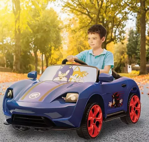 Sonic The Hedgehog 12V Battery-Powered Convertible Ride On Car - Image 3
