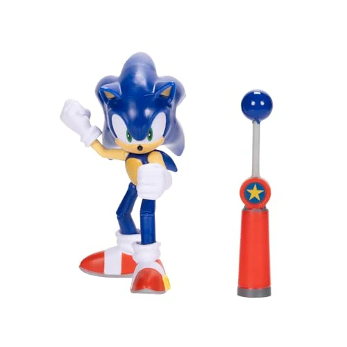 Sonic the Hedgehog 4-inch Sonic Action Figure with Blue Checkpoint Accessory. Ages 3+ - Image 11