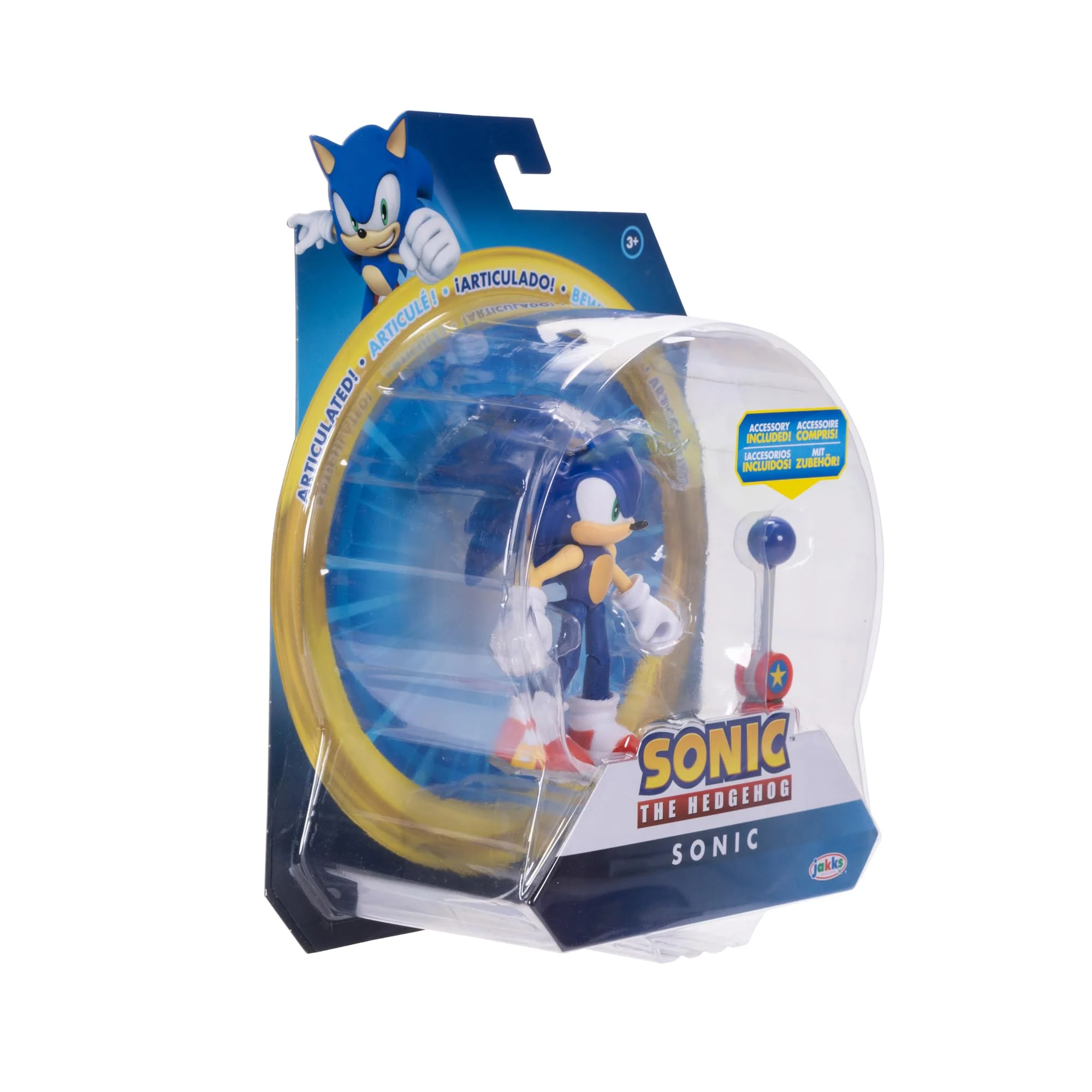 Sonic the Hedgehog 4-inch Sonic Action Figure with Blue Checkpoint Accessory. Ages 3+ - Image 6