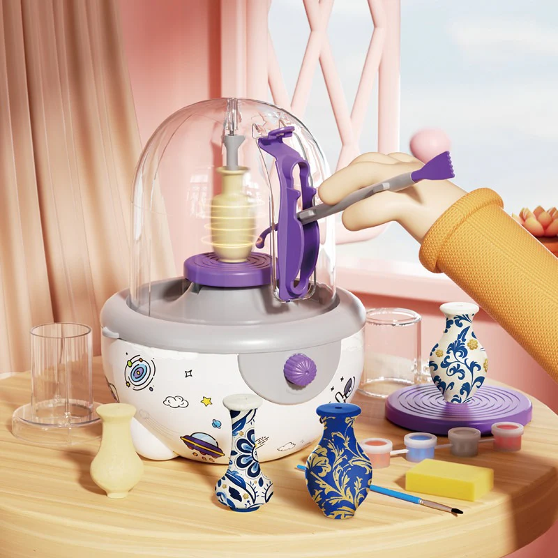 Space Ceramic Clay Set, Mini Pottery Studio Kit, Art and Crafts Toy Designed for Children Aged 8 and Up - Image 2