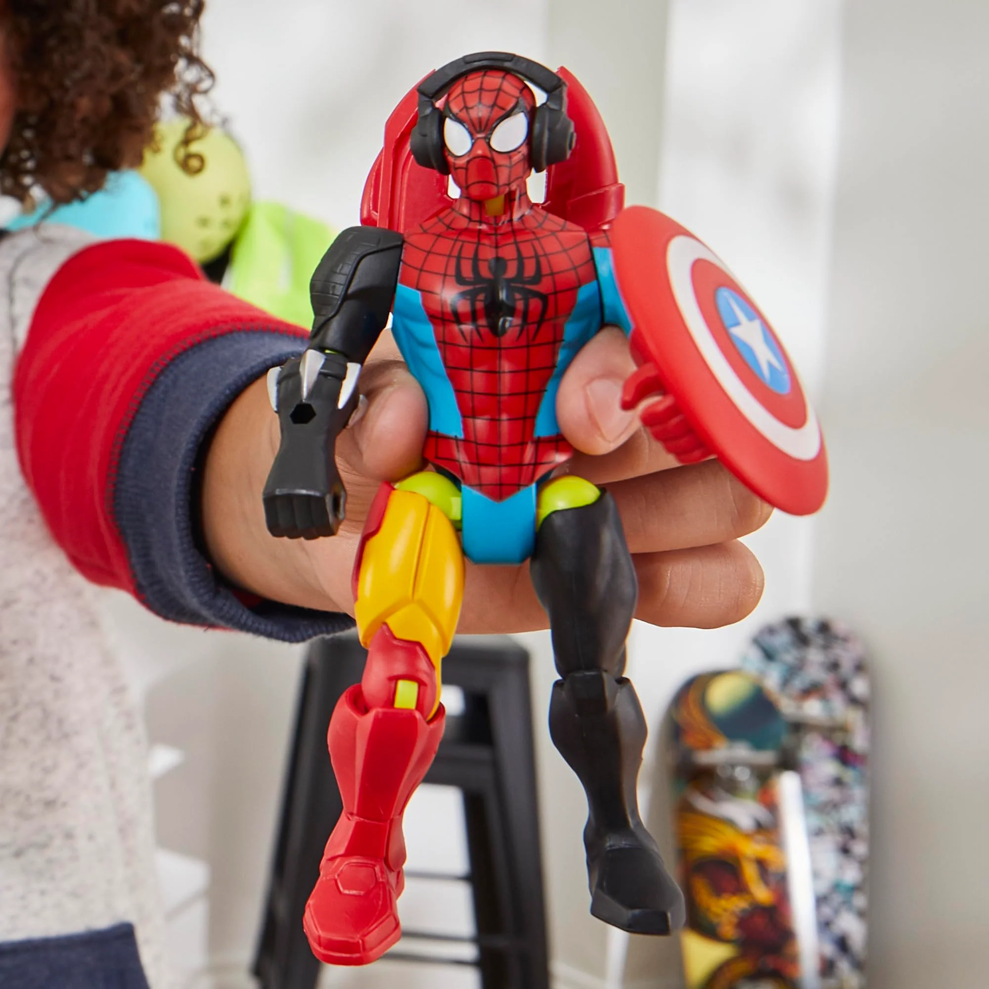 Spider-Man Marvel MixMashers Custom Mix-and-Match Action Figure & Accessories, 5-Inch-Scale Super Hero Toys for Kids Ages 4+ - Image 12