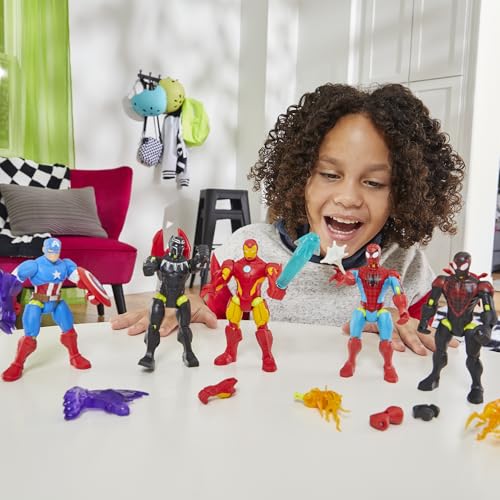 Spider-Man Marvel MixMashers Custom Mix-and-Match Action Figure & Accessories, 5-Inch-Scale Super Hero Toys for Kids Ages 4+ - Image 2