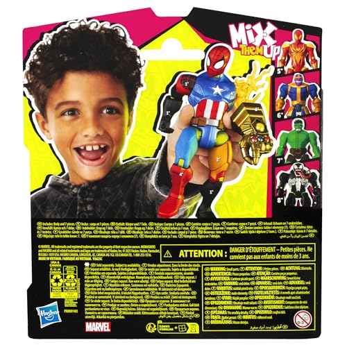 Spider-Man Marvel MixMashers Custom Mix-and-Match Action Figure & Accessories, 5-Inch-Scale Super Hero Toys for Kids Ages 4+ - Image 4