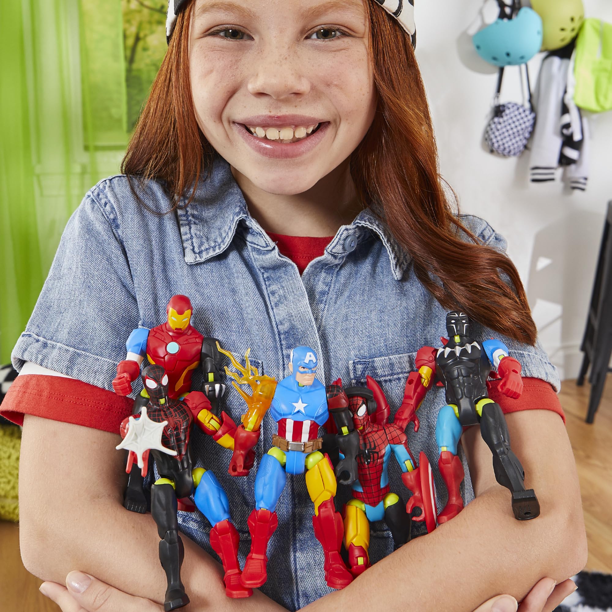 Spider-Man Marvel MixMashers Custom Mix-and-Match Action Figure & Accessories, 5-Inch-Scale Super Hero Toys for Kids Ages 4+ - Image 7