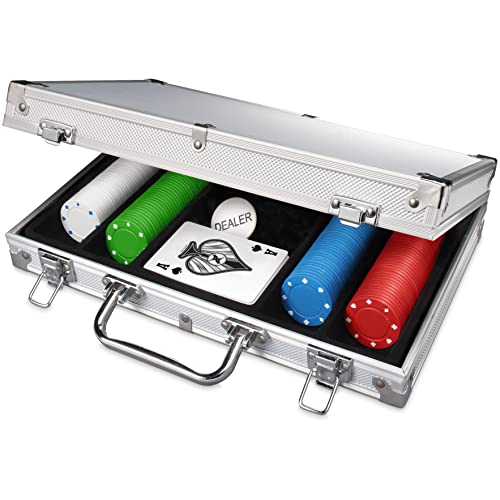 Spin Master Games Professional Texas Hold ‘Em Poker Set, Classic Game with 200 Dual-Toned Chips and Cards in an Aluminum Case - Image 6