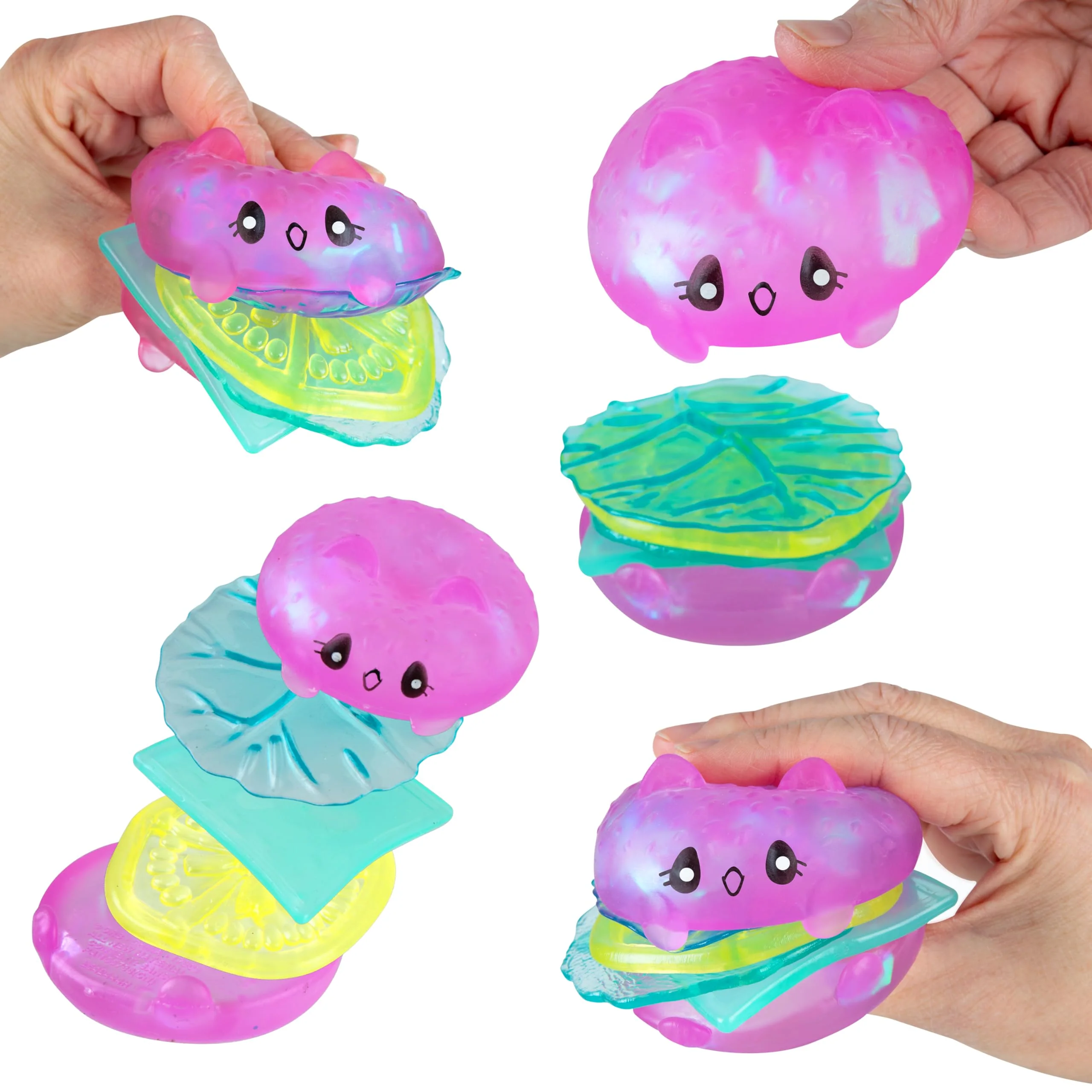 Squishy Toy, ORB Kawaii Cuties Kitten Sensory Squishy Toy, Styles And Colors May Vary, Sold Individually - Image 3