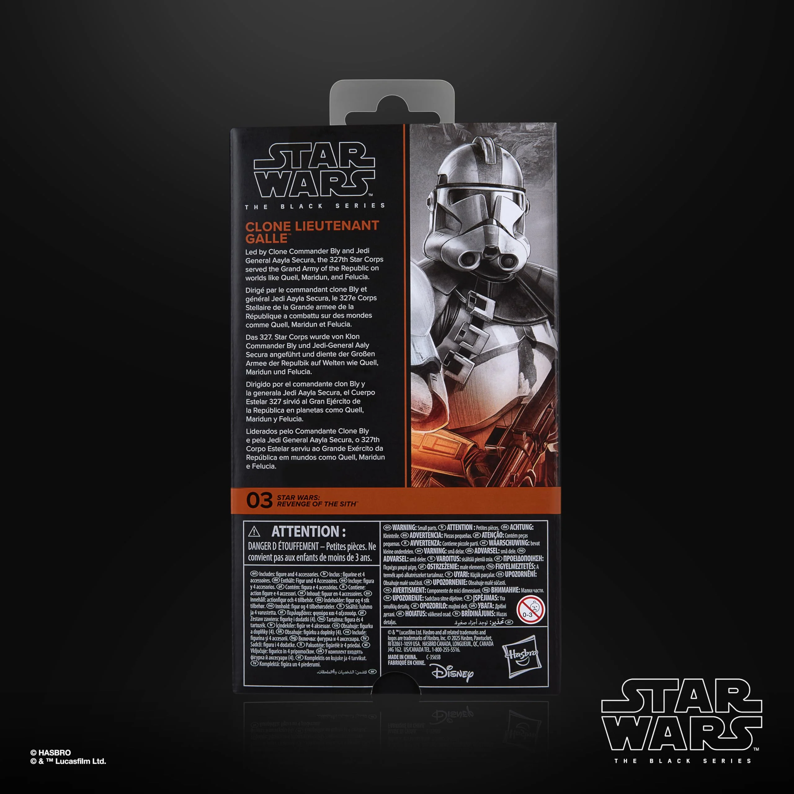 STAR WARS The Black Series Clone Lieutenant Galle, Revenge of The Sith Premium Collectible 6 Inch Action Figure - Image 12