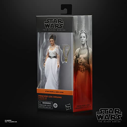 Star Wars The Black Series Princess Leia Organa (Yavin 4) Toy 6-Inch-Scale A New Hope Collectible Action Figure - Image 2