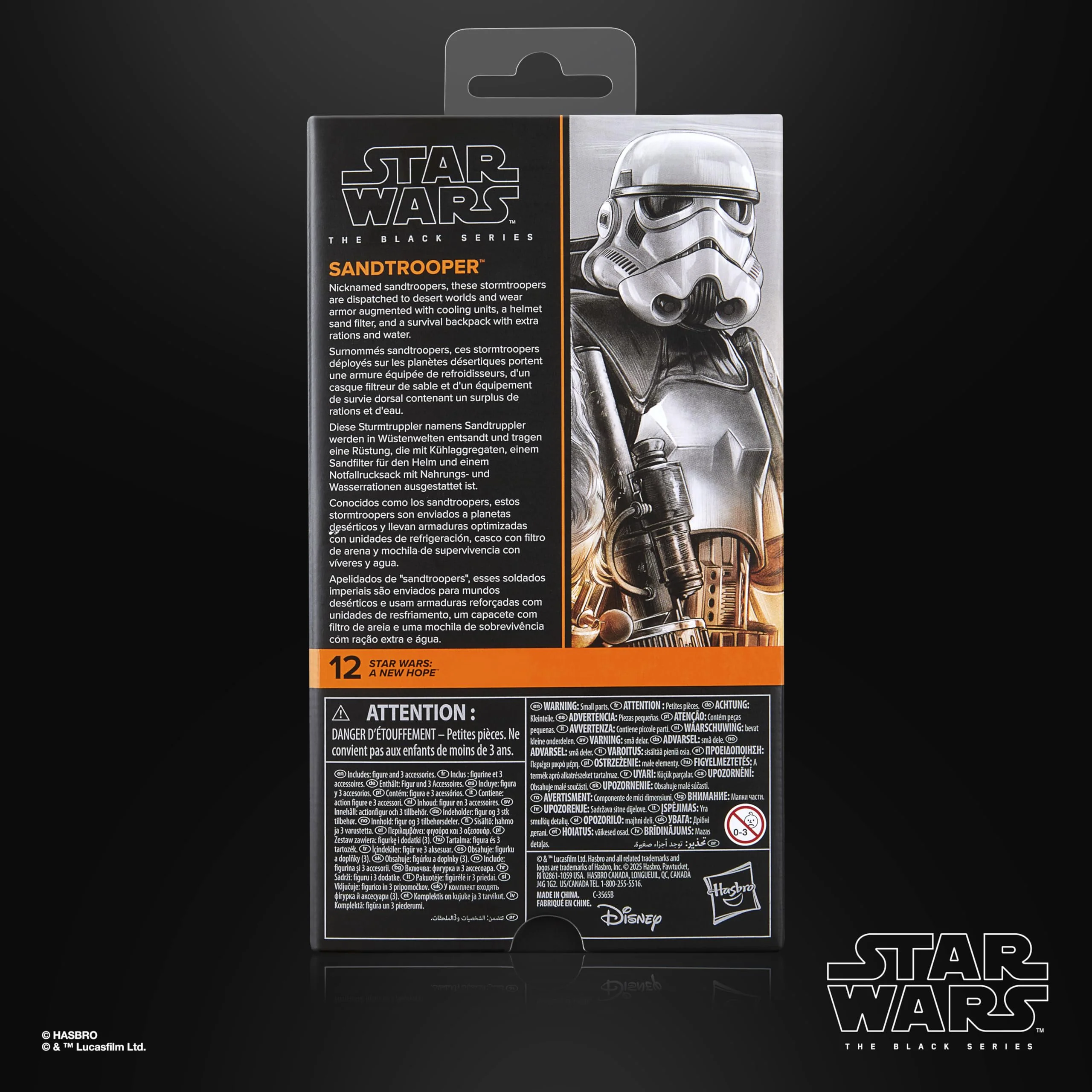 STAR WARS The Black Series Sandtrooper, A New Hope Premium Collectible 6 Inch Action Figure - Image 7