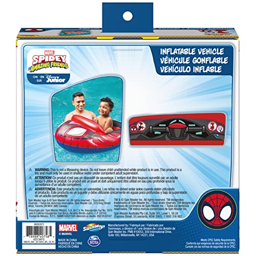Swimways Marvel Spidey and His Amazing Friends Inflatable Water Boat Vehicle - Image 4