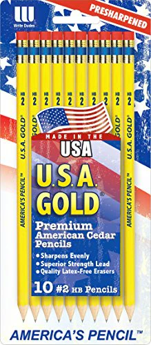 The Write Dudes U.S.A. Gold Pencils - Image 2