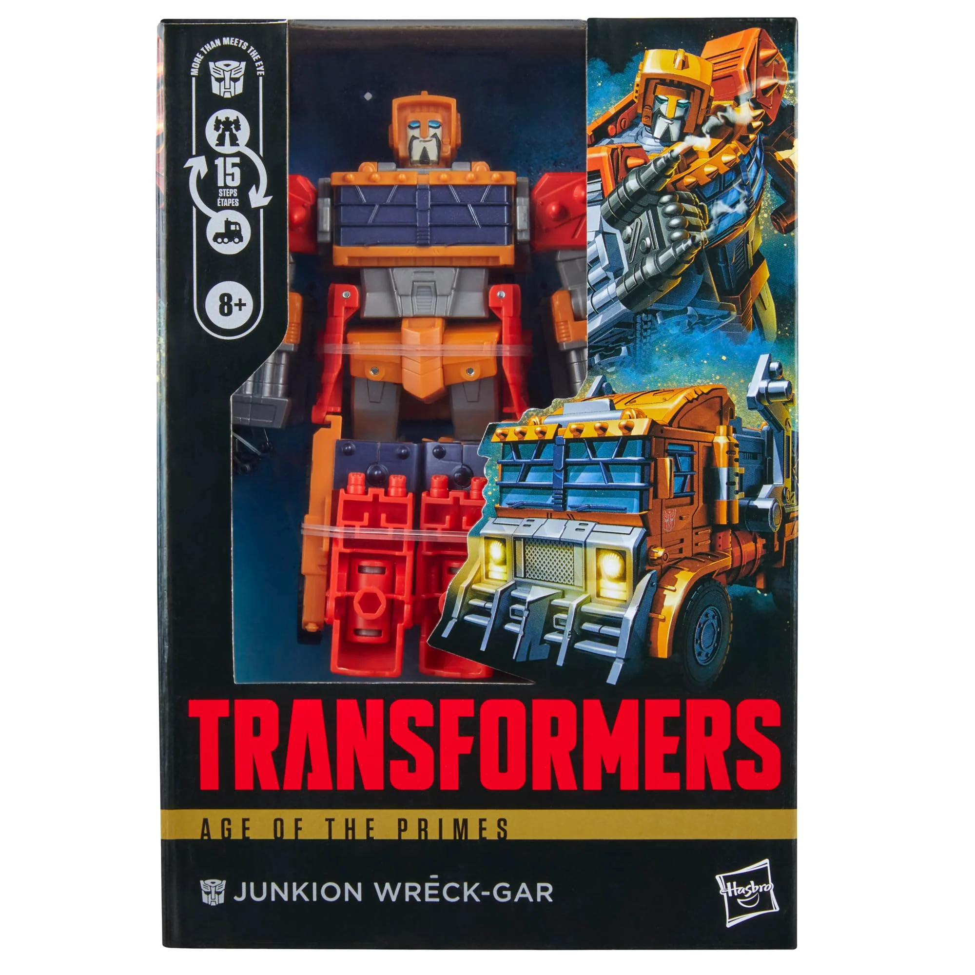 Transformers Age of the Primes Junkion Wreck-Gar, Voyager Class 7-Inch Converting Action Figure, Robot Toys for Ages 8+
