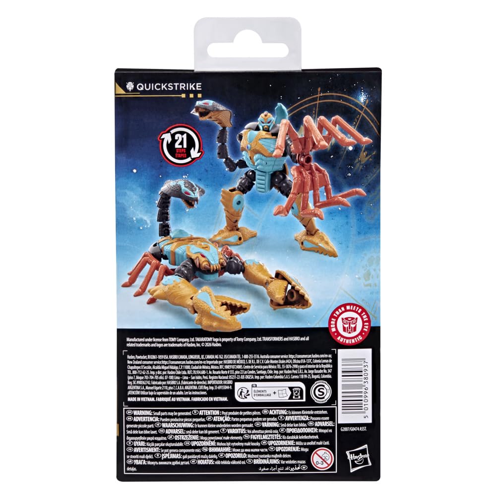 Transformers Age of The Primes Quickstrike, Deluxe Class 5.5-Inch Converting Action Figure, Robot Toys for Ages 8+ - Image 3