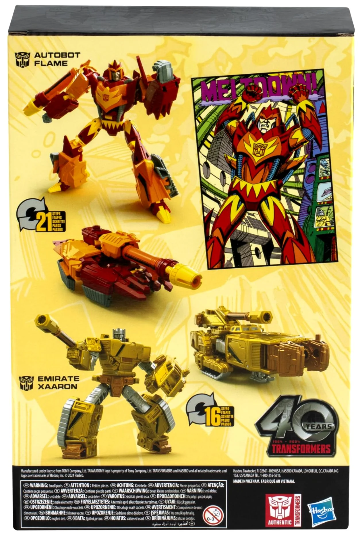 Transformers Generations 5 Inch Action Figure Deluxe Class 2-Pack - Xaaron & Flame - Image 3