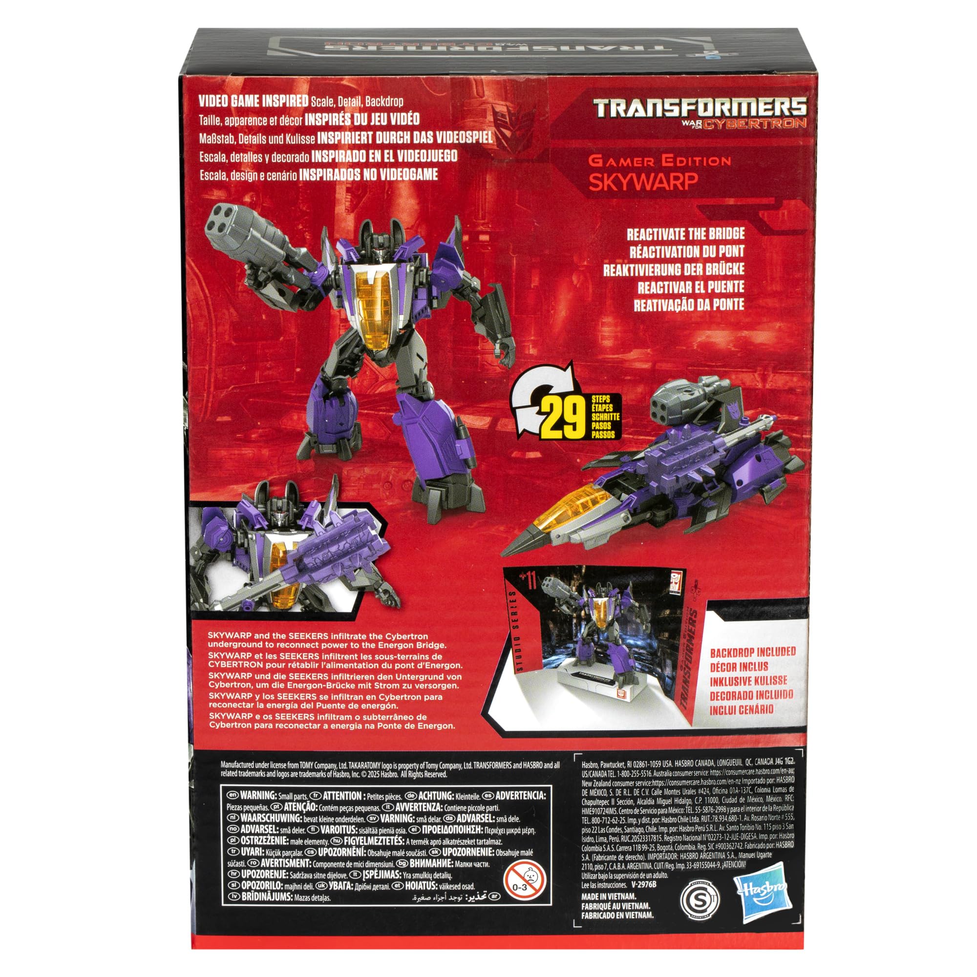 Transformers Toys Studio Series Voyager Class Transformers: War for Cybertron 11 Gamer Edition Skywarp, 6.5-inch Converting Action Figure, 8+ - Image 4