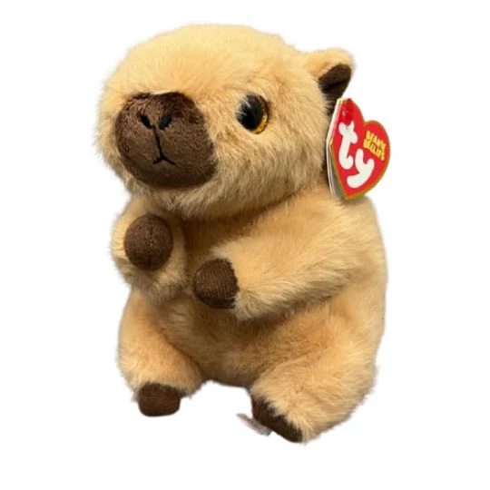 TY Beanie Baby - LARA the Tan Capybara (Small Size - 6 inch)