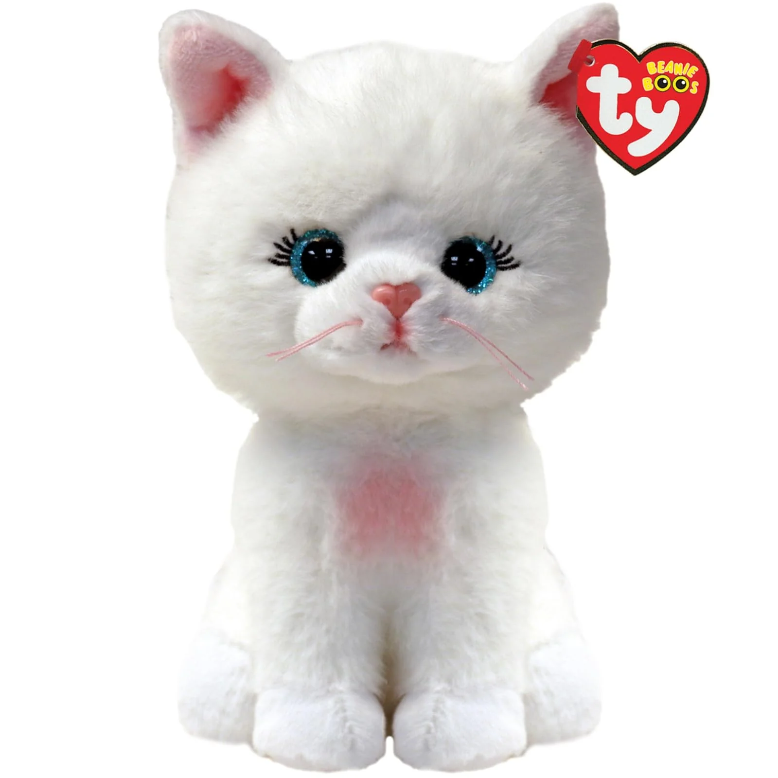 TY Beanie Boos - Amelia The Big Blue Eyes Cat and Glitter - The Plush with Big Sparkly Eyes - 6 "
