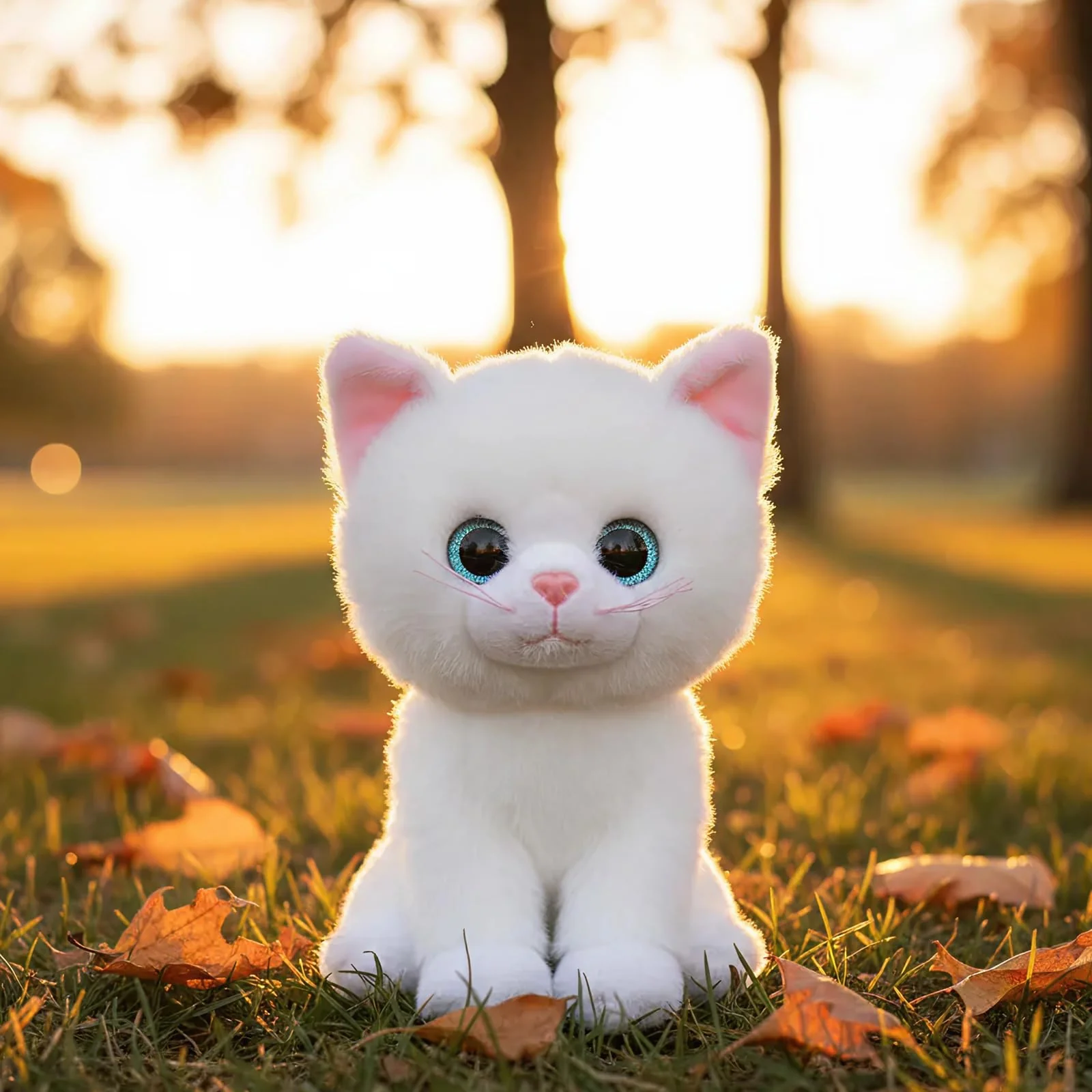 TY Beanie Boos - Amelia The Big Blue Eyes Cat and Glitter - The Plush with Big Sparkly Eyes - 6 " - Image 4