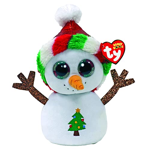Plush Toy TY Beanie Misty - Smowman with Hat and Carrot Nose