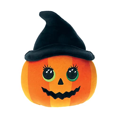 Ty Squish A Boo Ramona - Orange Striped Pumpkin, Medium