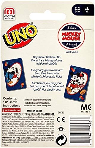 UNO Disney Mickey Mouse and Friends Card Game - Image 2
