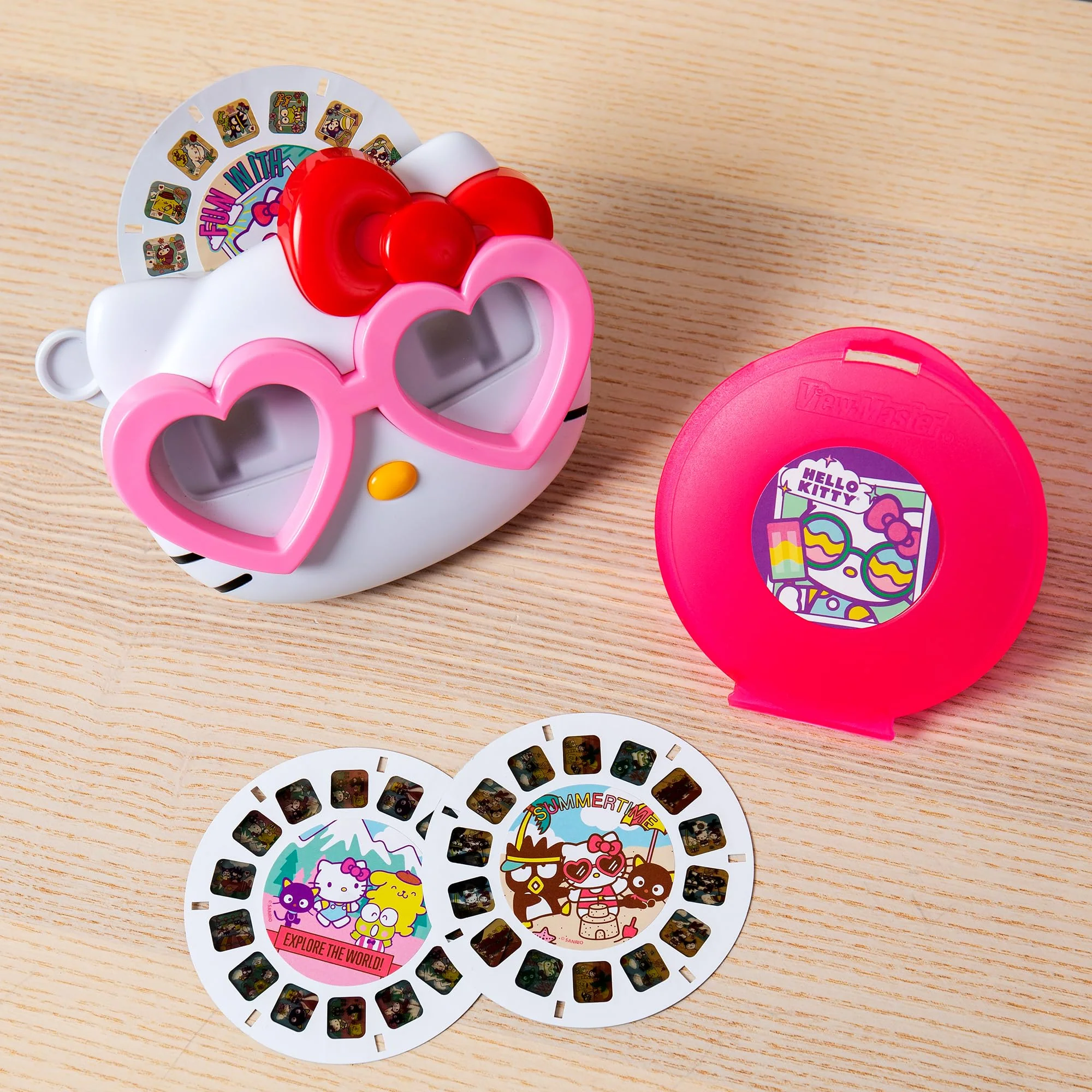 Hello Kitty Deluxe View Finder Set - Reel Viewer for Kids, Adults, Classic Game, Retro Toy, Kawaii, Nostalgic Gift, View Finder Toys, Learning Toy, Ages 3+ - Image 3