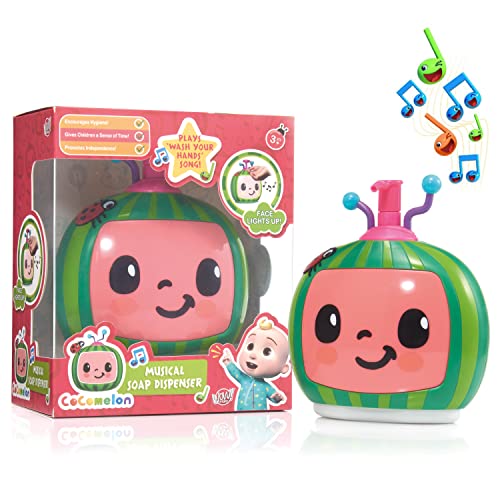 Wow! PODS Stuff CoComelon Toys Musical Soap Dispenser | Pre-School Learning Lights and Sounds | Plays Wash Your Hands Song Nursery Rhyme | for Toddlers, Girls and Boys