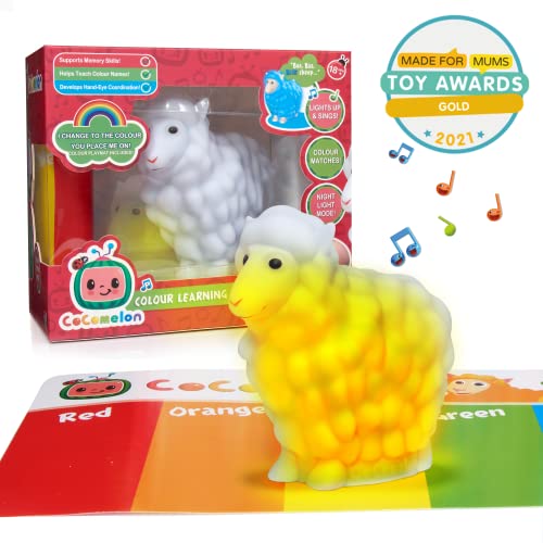 WOW! STUFF CoComelon Toys Musical Color Learning Sheep | Changes to Match Colors | Plays Baa Baa Black Sheep Nursery Rhyme | Night Light Sleep Soother Mode | for Girls and Boys | Ages 2+ - Image 2