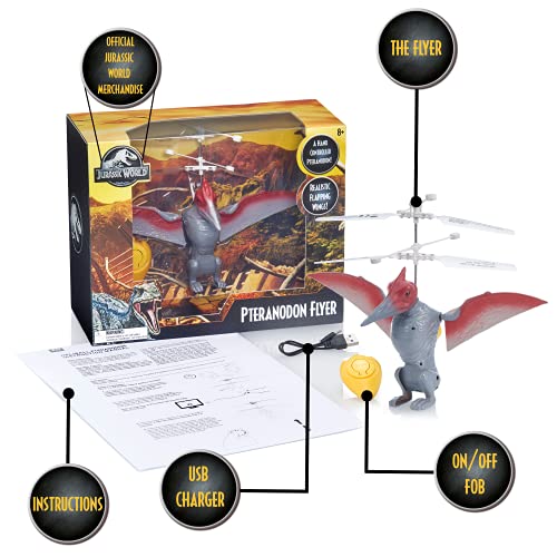 Wow! Stuff Jurassic World Toys Pteranodon Dinosaur Flyer | Remote Controlled Flying Dinosaur Controlled by Your Hands | Official Jurassic World and Camp Cretaceous Toys, Gifts and Collectibles - Image 5
