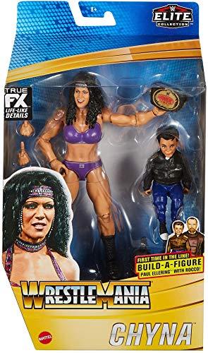 WWE Wrestlemania 37 Elite Collection Chyna Action Figure with Women’s Championship and Paul Ellering and Rocco BuildAFigure Pieces6 in Posable Collectible Gift Fans Ages 8 Years Old and Up - Image 3